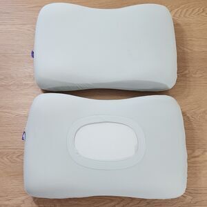 Cushion Lab Deep Sleep Pillow Patented Ergonomic Contour Design Back (Lot Of 2)